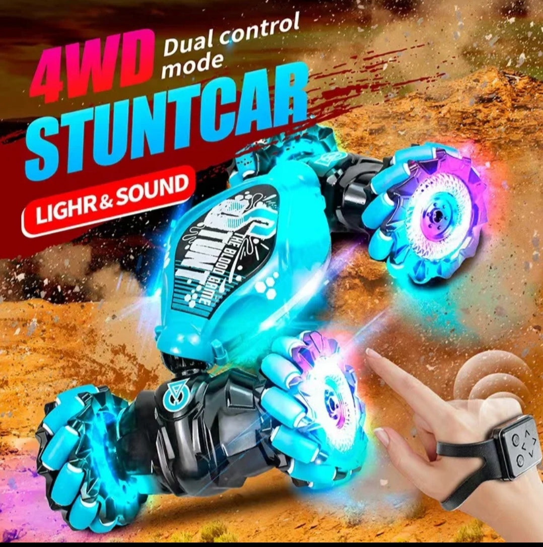 Auto control remoto con gesto manual y mando