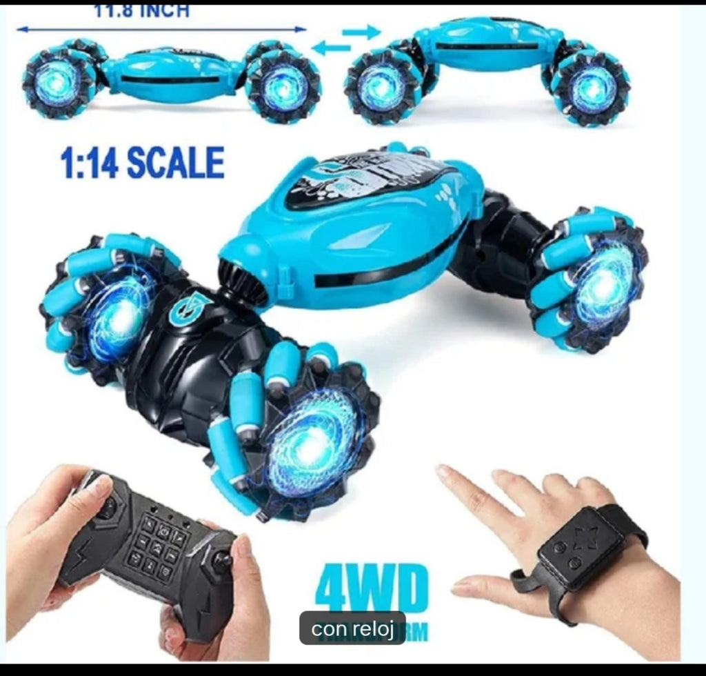 Auto control remoto con gesto manual y mando